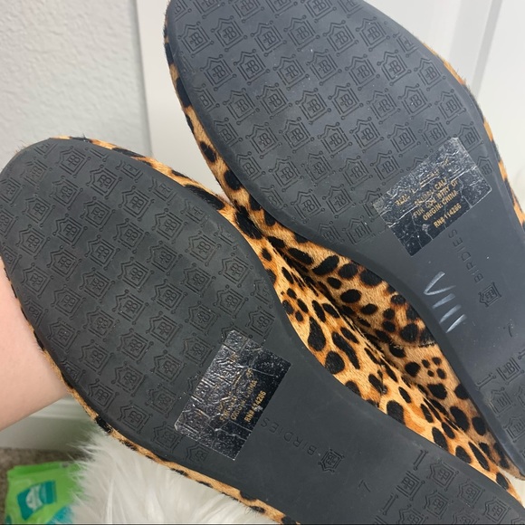 Birdies The Starling Cheetah Calf Hair Slippers 7 - Picture 5 of 9